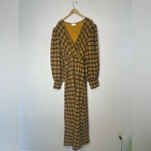 Plaid Long Sleeve jumpsuit WOMENS XL Karen-T Design